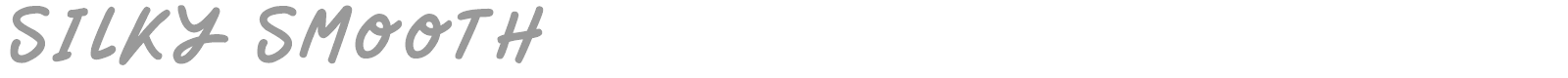 Silky Smooth font preview
